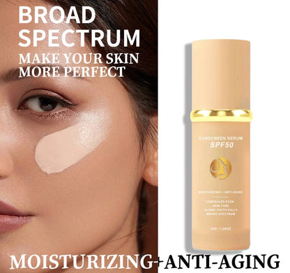 Color Changing Foundation Liquid 4in1 Oil-free BB Cream Makeup, Nude face Medium Spectrum