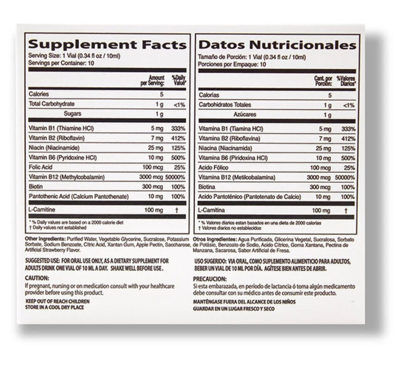 NEUROBION - B12 FORTE - LIQUID DIETARY SUPPLEMENT - 10 VIALS