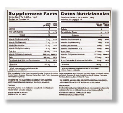NEUROBION - B12 FORTE - LIQUID DIETARY SUPPLEMENT - 10 VIALS