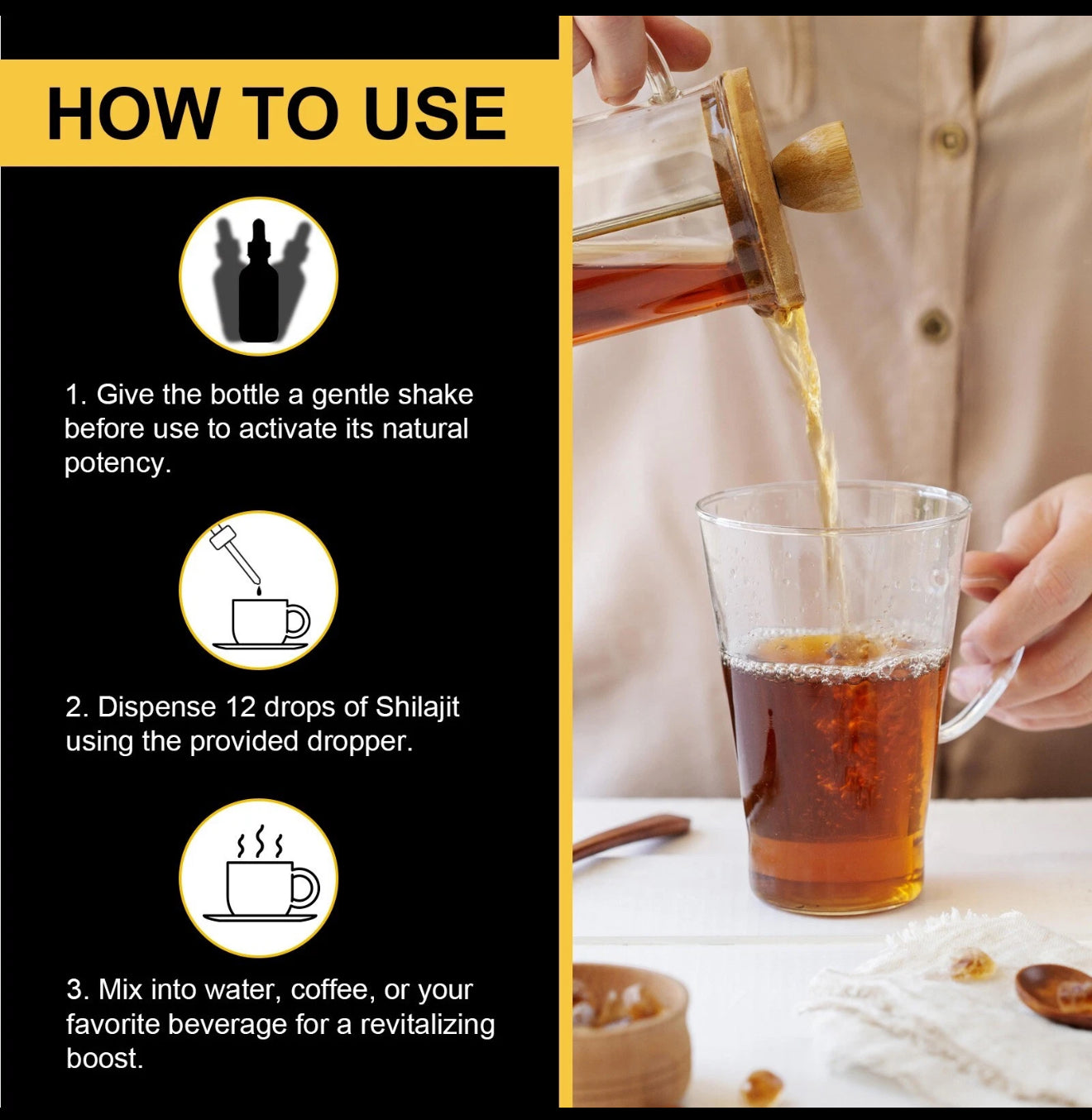 Shilajit Pure Himalayan Organic Resin Drop.