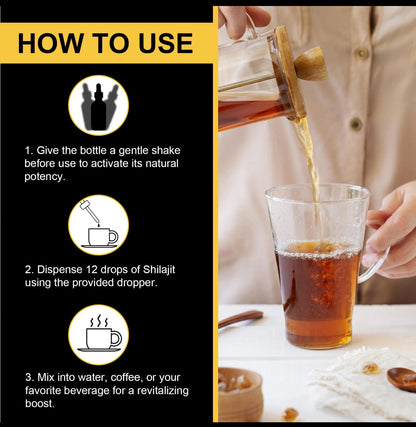 Shilajit Pure Himalayan Organic Resin Drop.