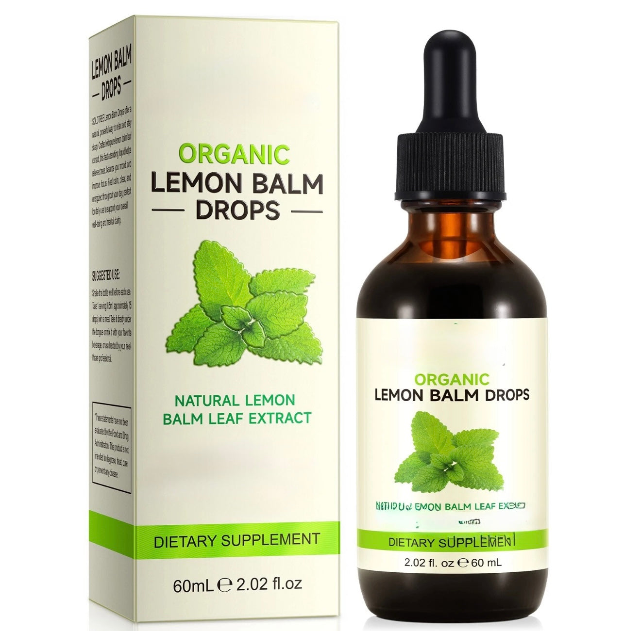 Lemon Balm - Pure Formula, Easily Absorbed for Relaxation, Organic Lemon Balm Drops for Man and Woman 2 Oz – Premium Quality
