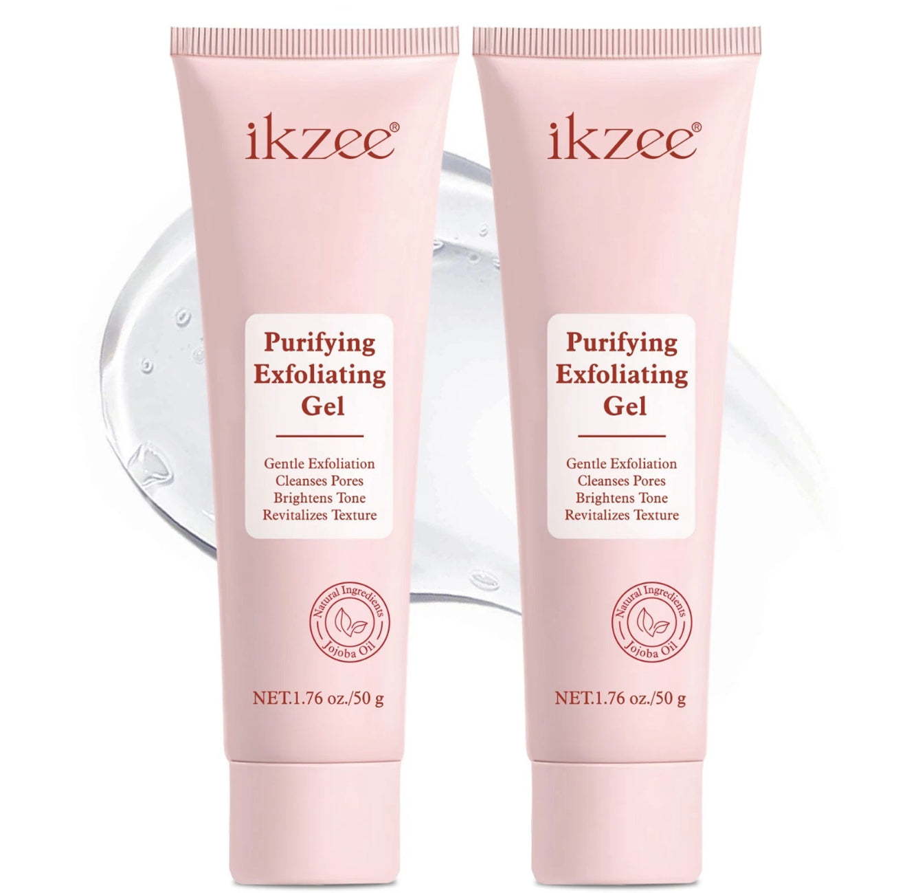 2x Purifying Exfoliating Gel, Facial Exfoliator Cleanser, Natural Exfoliating Gel Purifying Cream, Deep Cleansing Face and Body Exfoliator Scrub for All Skin (2 Pcs)