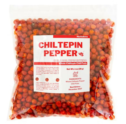 Dried Chiltepin Peppers (Chile Tepin) – 1oz Bag