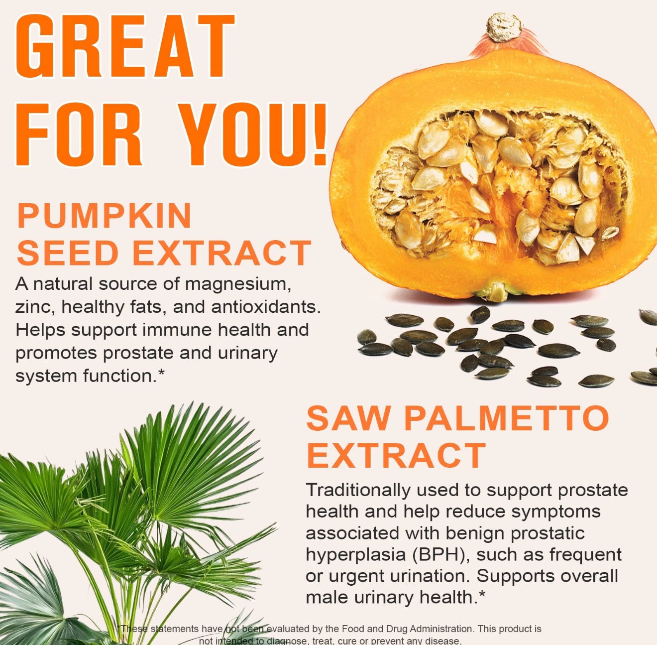 Pumpkin Seed Oil with Saw Palmetto,300 Softgels | Cold Pressed, Pure Virgin Oil, Essential Fatty Acids & Phytosterols | Supports Hair, Urinary, Bladder & Prostate Health | Non-GMO