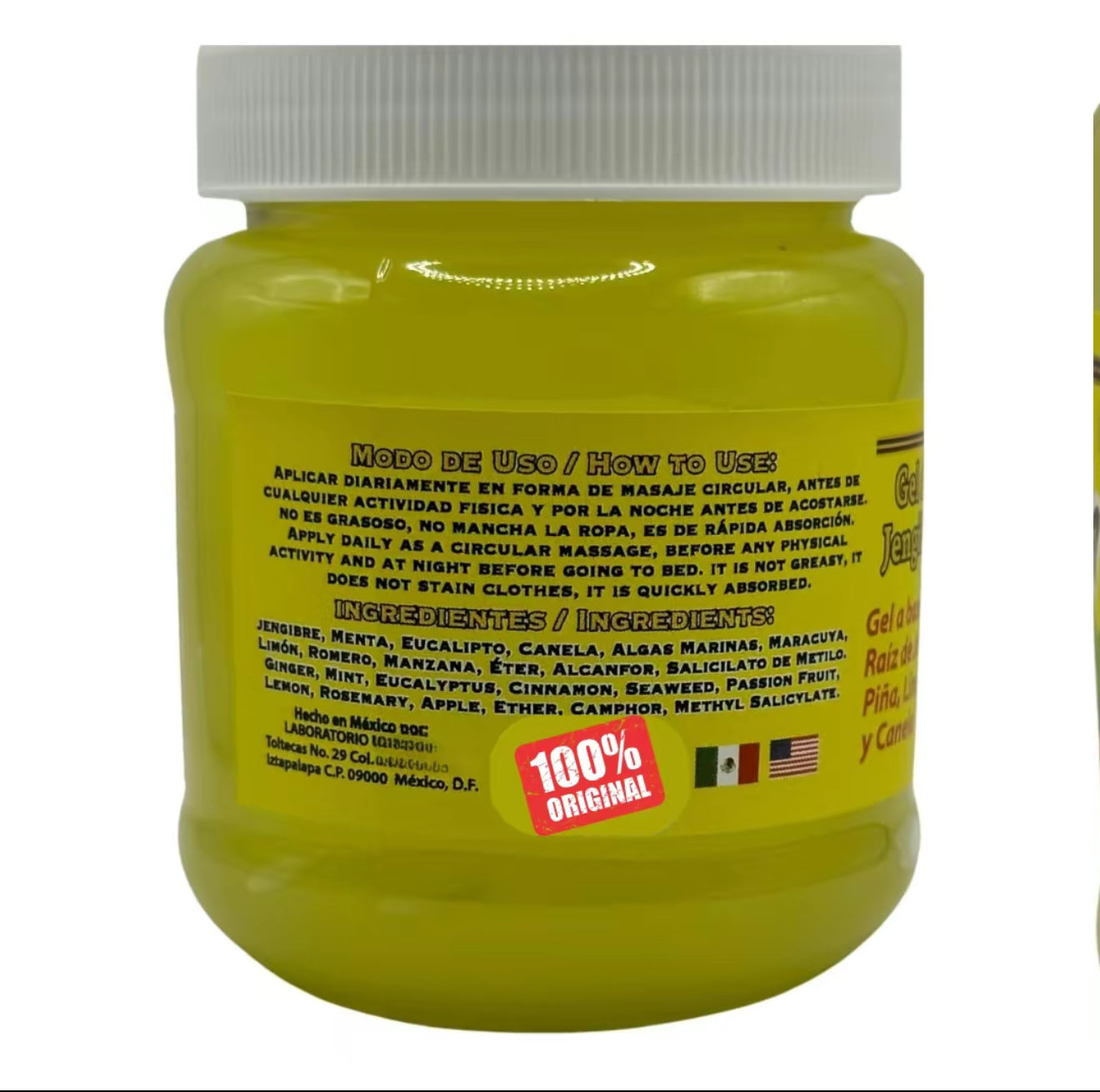 Reforzado Gel de Jengibre No+Panza - NO+PANZA Ginger Gel + Bamitol, 8.8 Ounce (Pack of 1)