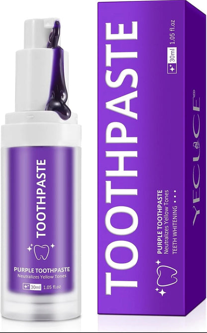 Purple Toothpaste, Teeth Whitening Colour Corrector Toothpaste for Teeth Whitening V34