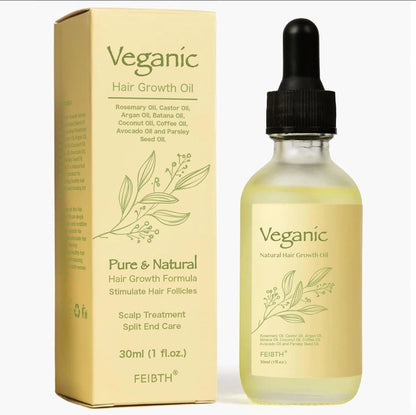 Veganic Hair Growth Oil with Rosemary oil.