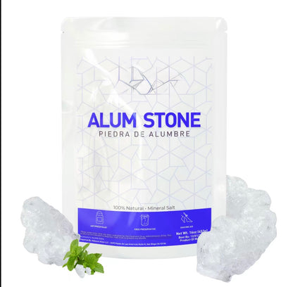 Premium Large Alum Stone  - Natural Crystal Body Care & Healing | Multi-Purpose Shaving Stone for Skin Care & Healing | Piedra de Alumbre 8oz