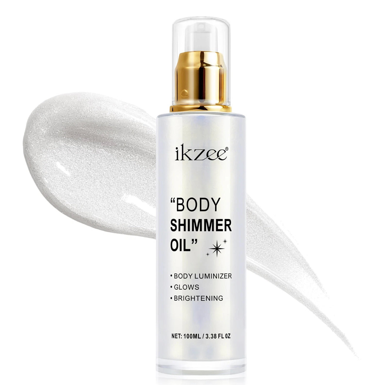 Shimmer Oil 100ml, Moisturizing Long Lasting Body Luminizer Face Brighten.