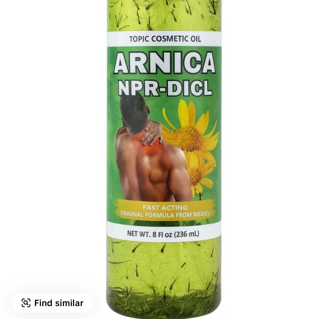 Arnica Gel (Massage Balm)–4.23 oz(120 g)Full-Body Muscle Support Herbal Pomada Muscular for Massage & arnica con diclofenaco y naproxeno
