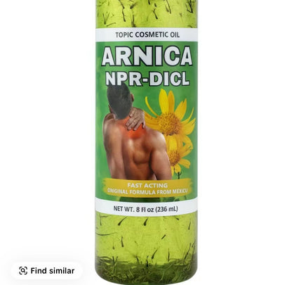 Arnica Gel (Massage Balm)–4.23 oz(120 g)Full-Body Muscle Support Herbal Pomada Muscular for Massage & arnica con diclofenaco y naproxeno