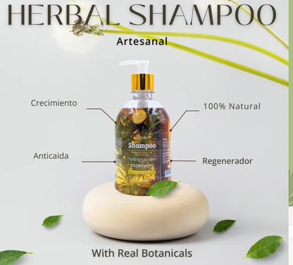 Herbalista Herbal Shampoo 1000ml W/ Real Pcs of Rosemary, Cinnamon, Anise Cloves