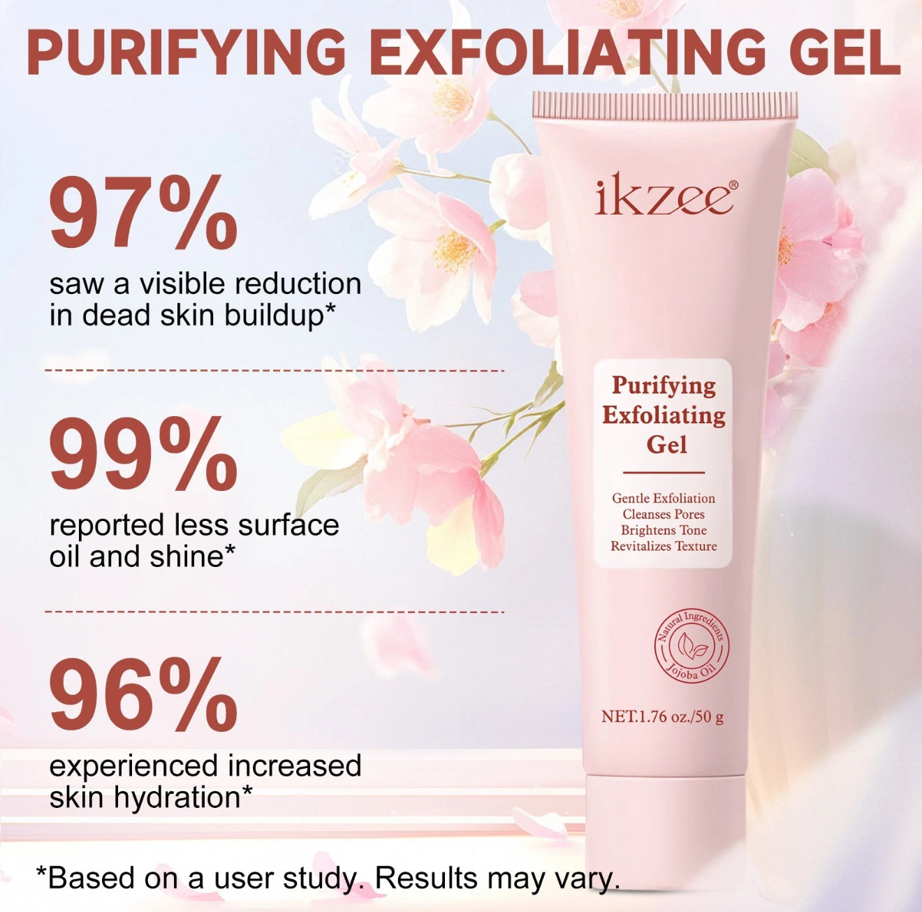 2x Purifying Exfoliating Gel, Facial Exfoliator Cleanser, Natural Exfoliating Gel Purifying Cream, Deep Cleansing Face and Body Exfoliator Scrub for All Skin (2 Pcs)