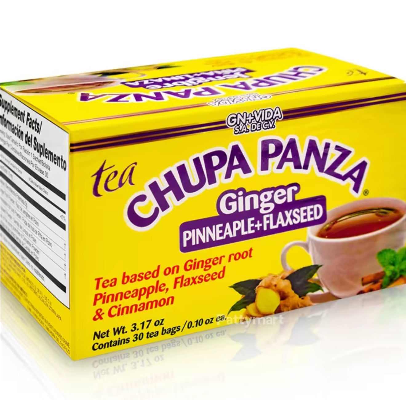 Chupa Panza + Pinalim 2 Box Combo Kit - Pineapple, Ginger Teas - Viral Mexican Teas