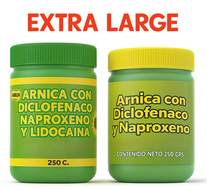 Arnica Gel (Massage Balm)–4.23 oz(120 g)Full-Body Muscle Support Herbal Pomada Muscular for Massage & arnica con diclofenaco y naproxeno