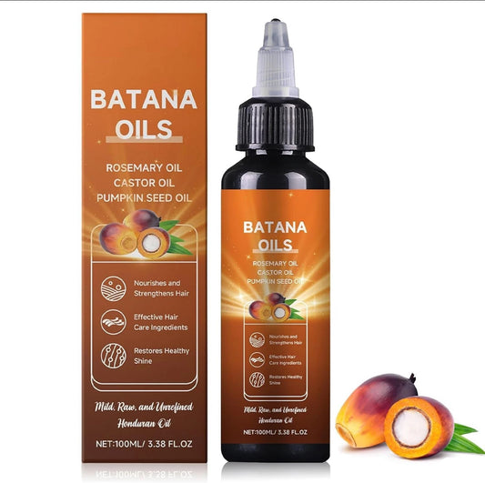 Batana Oil for Hair Growth, 4-in-1 Liquid Batana Oil, with Rosemary Oil Castor Oil Pumpkin Seed Oil,for All Hair Types,3.38 fl oz(1pcs)