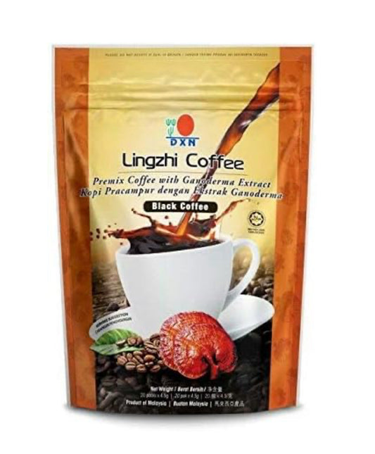 DXN Lingzhi Black Coffee Ganoderma 20 Sachets Ganoderma Coffee Reishi extract