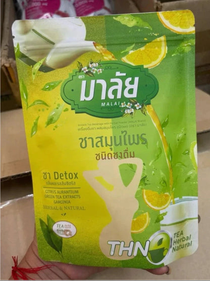 Malai Tea Detox Thai Herbal Instant Tea Detox Cleanse Colon Tea Made in Thailand  150 g Mixed herbal tea powder.