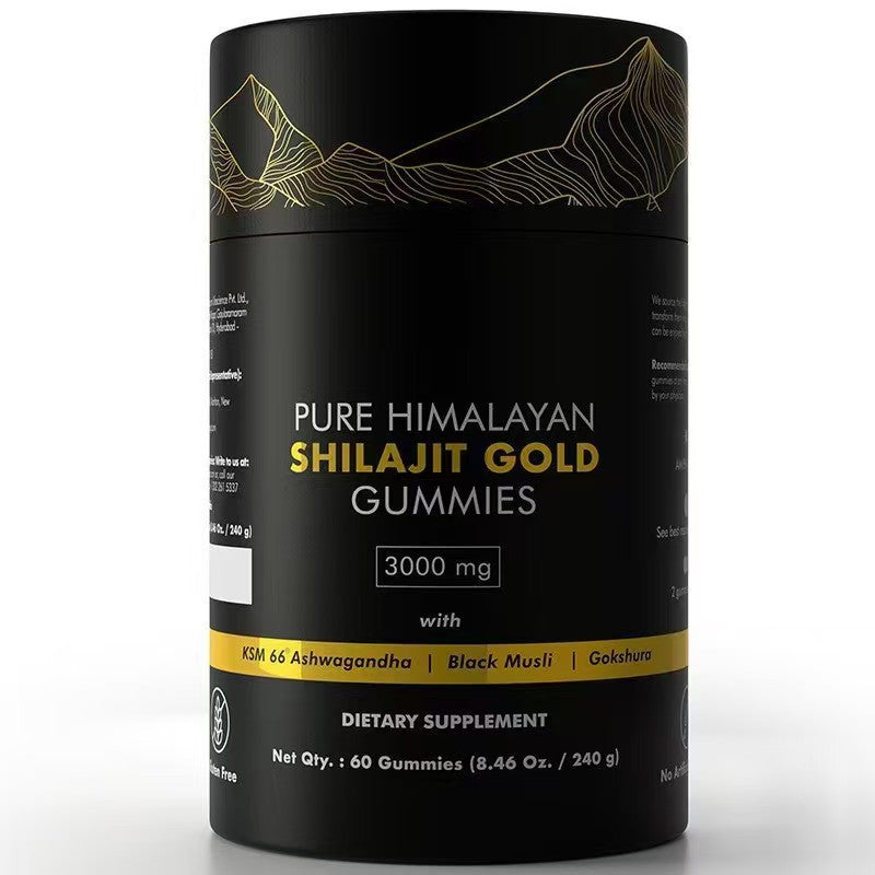 Pure Himalayan Shilajit Gummies Gold No Added Sugar I AshPure Himalayan Shilajit