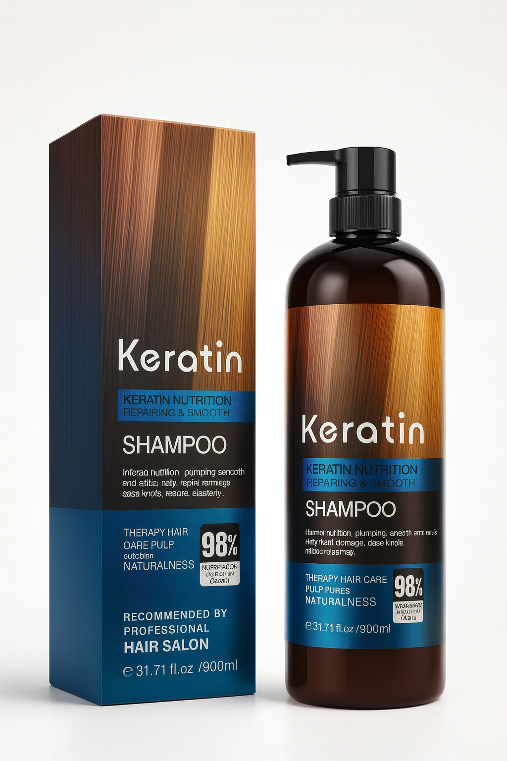 900ml X-large Premium Keratin Shampoo for Hair Straightening, Shine Hair-Nourishes Dry Hair & Controls Frizz | TMT Keratin | Sulphate free | Paraben Free | For Men and Women