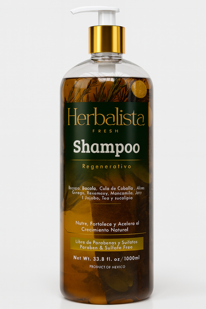 Herbalista Herbal Shampoo 1000ml W/ Real Pcs of Rosemary, Cinnamon, Anise Cloves