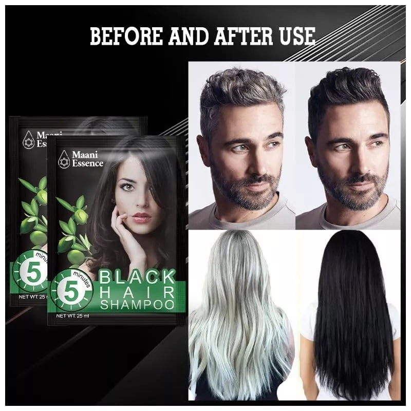 Noni Black Hair Magic Hair color shampoo (25ml x10Sachets) Black hair shampoo