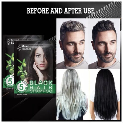 Noni Black Hair Magic Hair color shampoo (25ml x10Sachets) Black hair shampoo