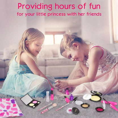 Kids Makeup Pretend Play Cosmetic Play Makeup Toy Set Kit for Little Girls Toys