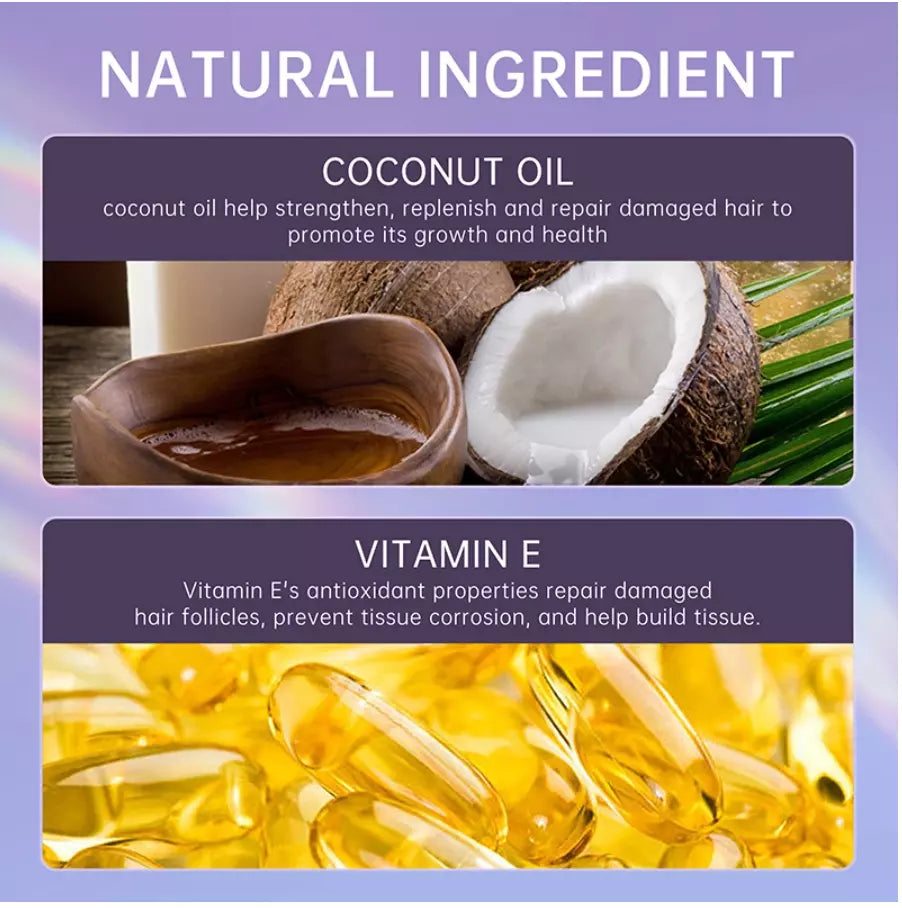 PURC Leave-in Conditioner Spray Smoothing Frizz Treatment Repairs Damaged Hair