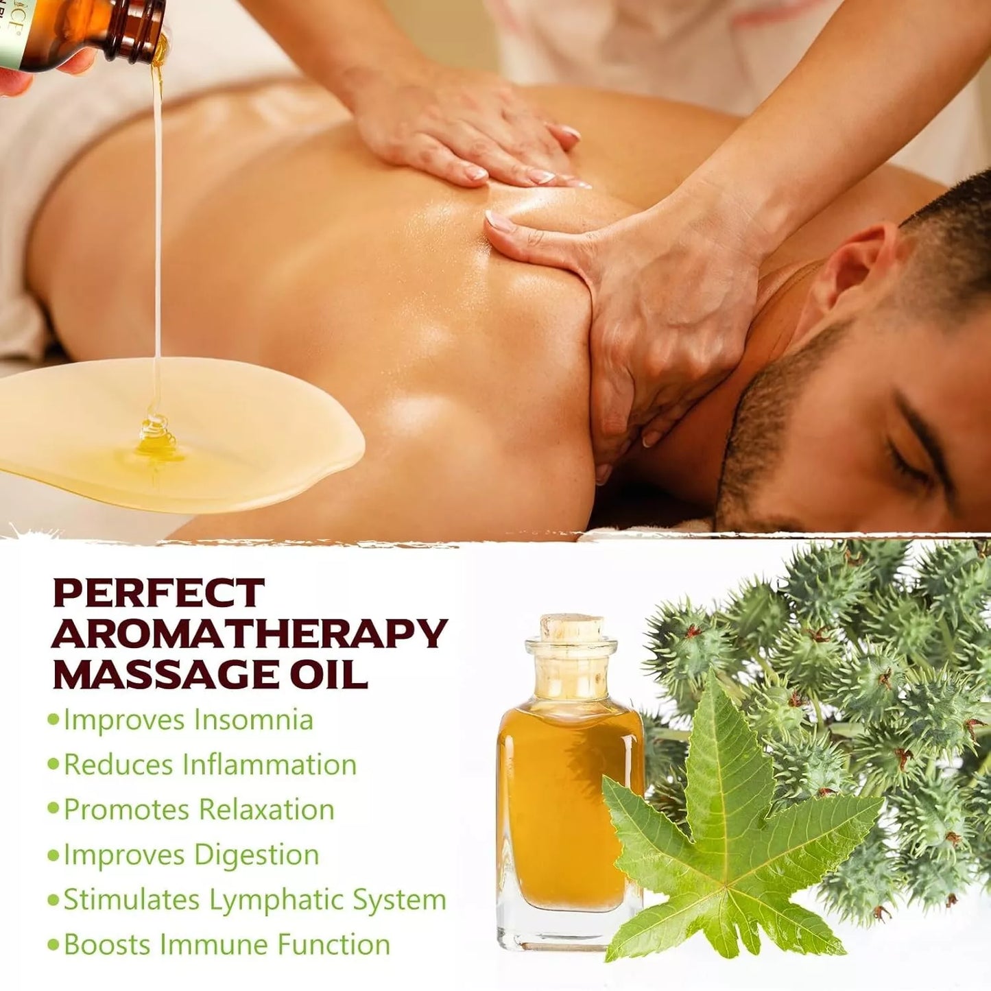 Natural Castor Oil Jamaican Black Glass Bottles w/ Dropper 100% Pure and Organic