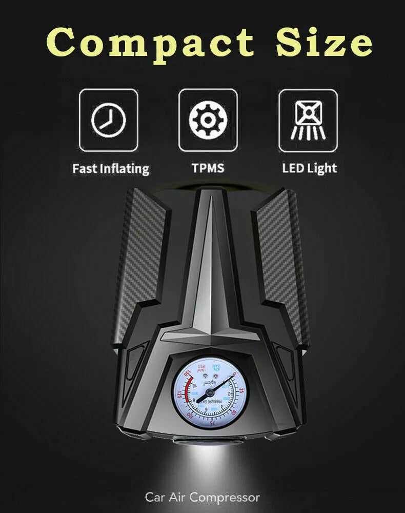 Heavy Duty Portable Air Compressor Car Tire Inflator Electric Pump Auto 12V
