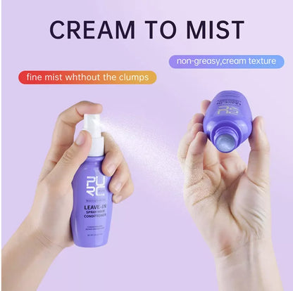 PURC Leave-in Conditioner Spray Smoothing Frizz Treatment Repairs Damaged Hair