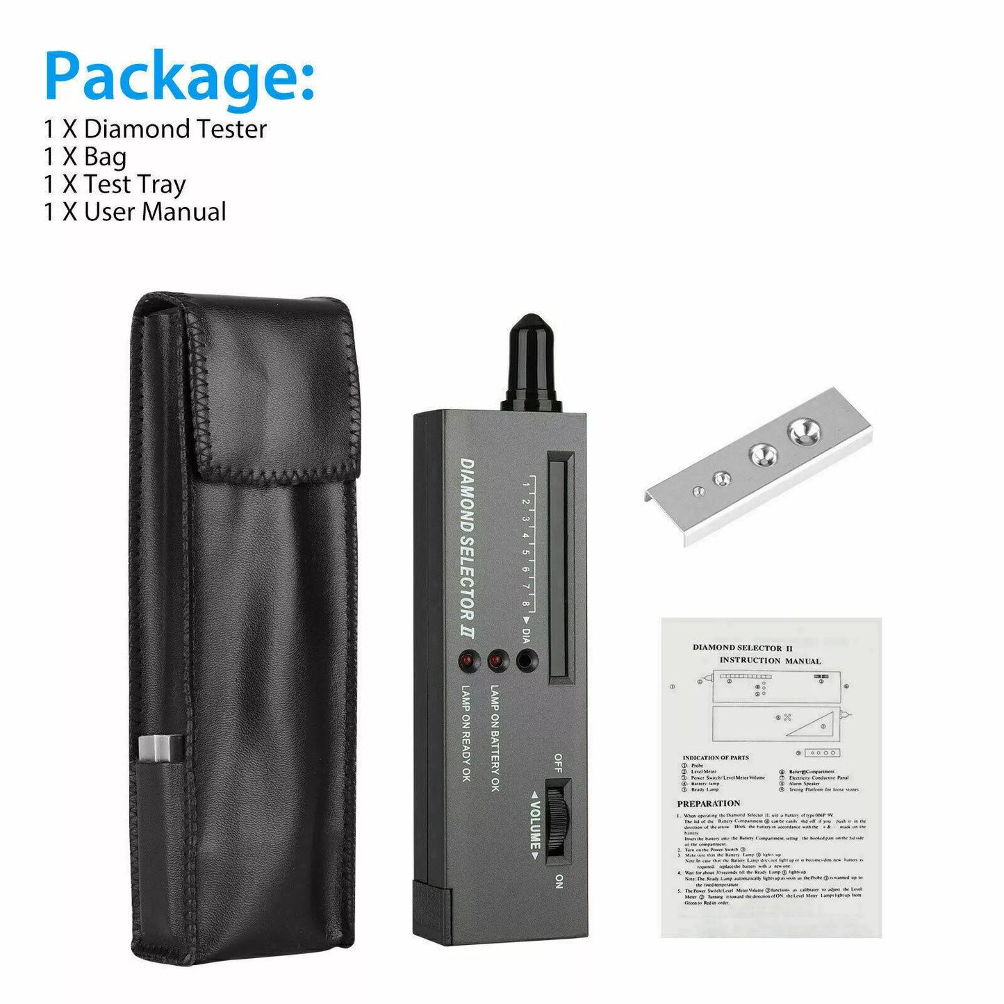 High Accuracy Professional Diamond Tester Gemstone Selector ll Jeweler Tool Kit