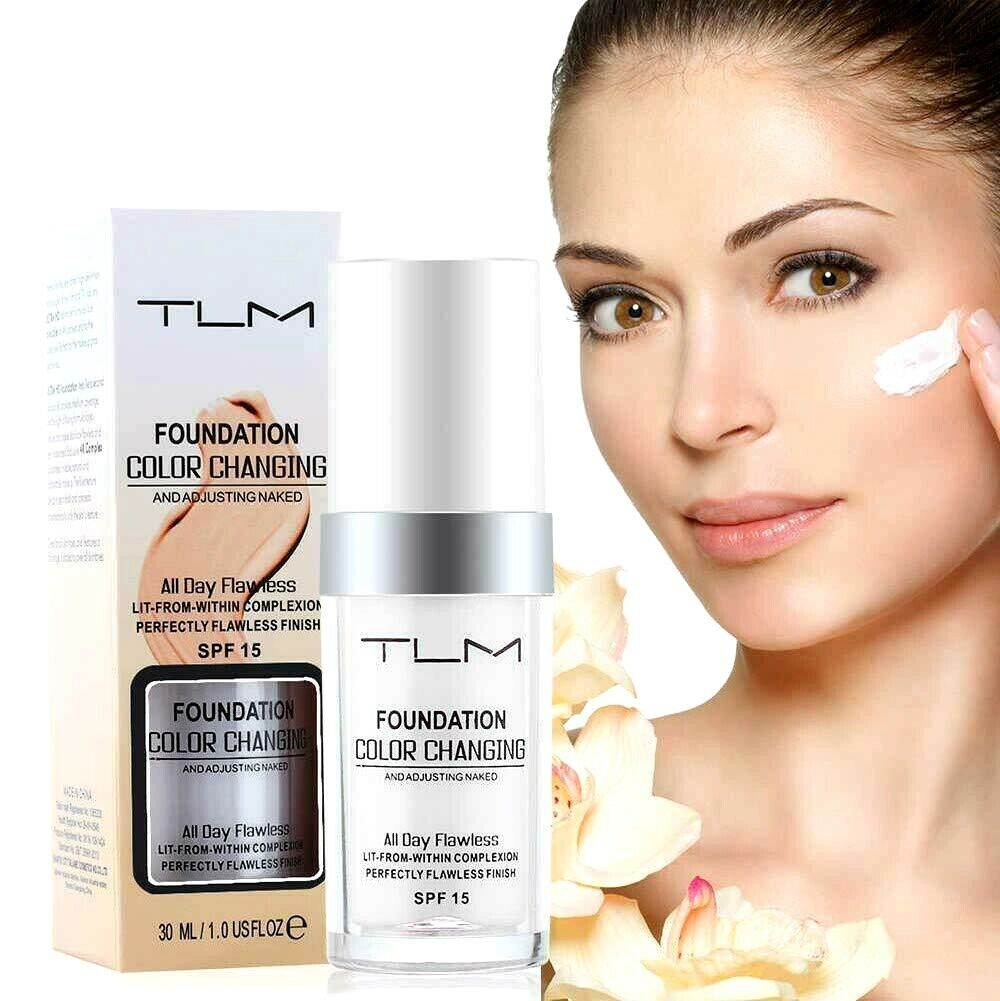 TLM Pro Classic Colour Changing Foundation Magic Flawless Concealer Makeup 30ml