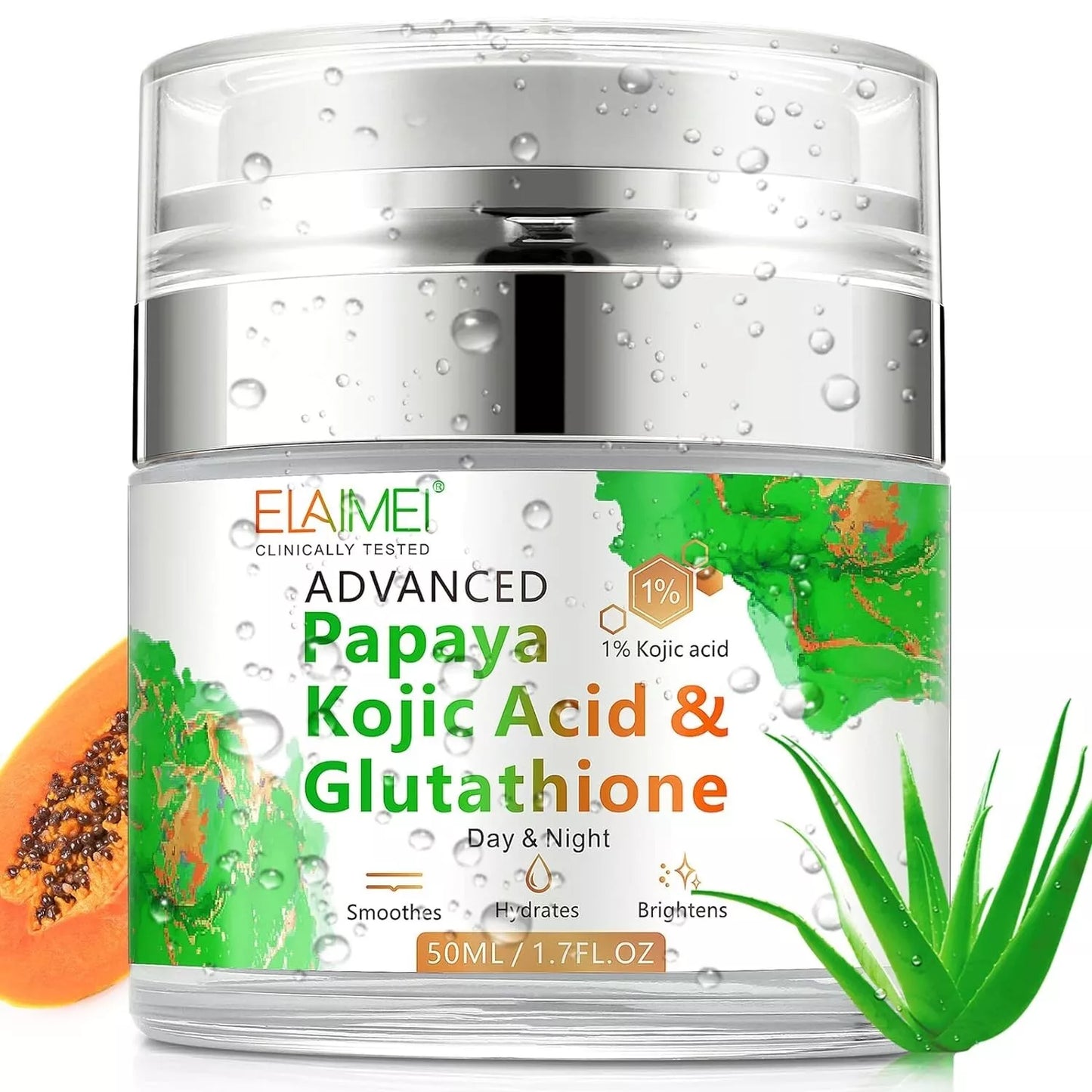 Papaya Cream, Kojic Acid Glutathione Skin Nourishing Resurfacing Face Cream